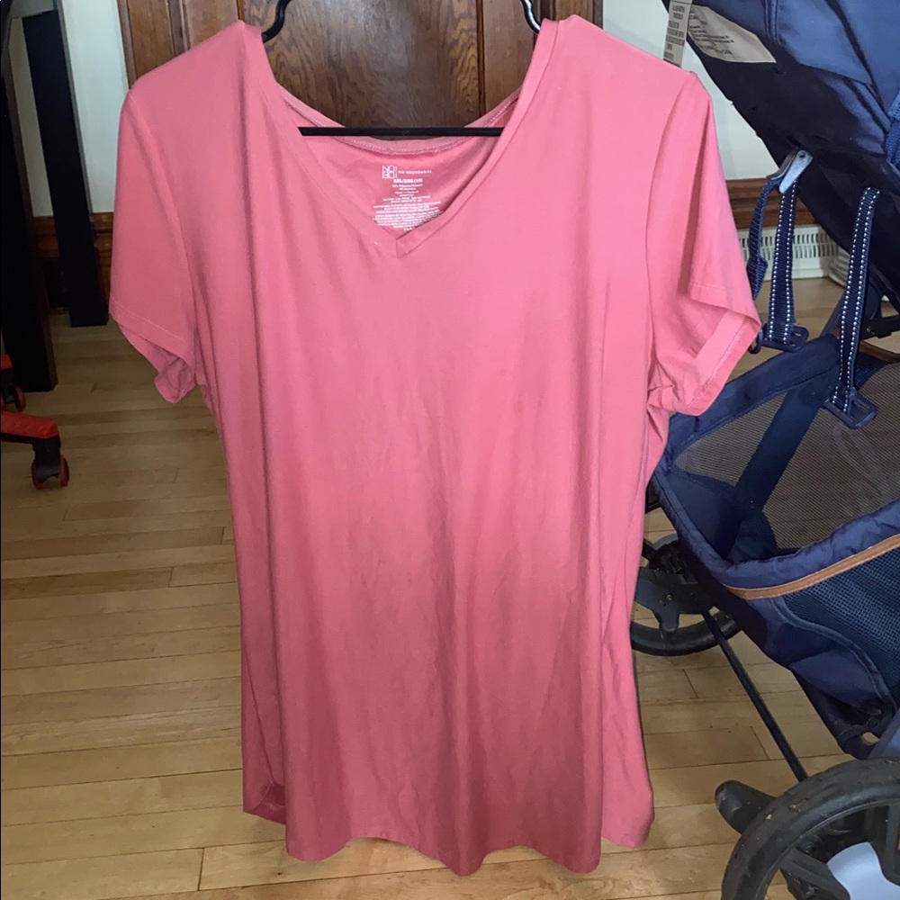 Pink V-Neck T-Shirt NWOT